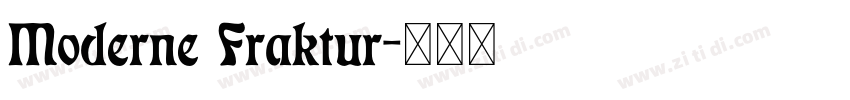 Moderne Fraktur字体转换